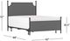 HH2 Home McArthur Gray/Matte Black Queen Canopy Bed without Frame-2