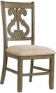 Elements International Stone 7-Piece Gray/Taupe Round Dining Set-2