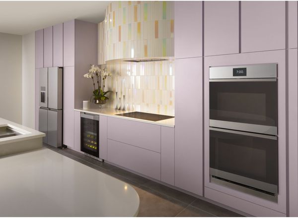 Café Minimal 30" Platinum Glass Built In Convection Double Electric Wall Oven