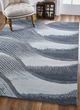 KAS Rugs Illusions Blue Breeze/Gray 8'x11' Area Rug-1