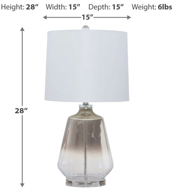 Signature Design by Ashley® Jaslyn Silver Table Lamp-1