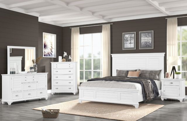 New Classic® Home Furnishings Jamestown White Dresser and Mirror Set-1