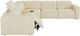 Bassett® Furniture Club Level Airy 6-Piece Linen Leather Power Reclining Sectional-2
