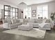 Furniture of America® Hermiston Gray Ottoman-1