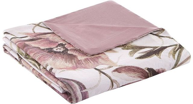 Olliix by Madison Park 3 Piece Blush Full/Queen Cassandra Cotton Printed Duvet Cover Set-2