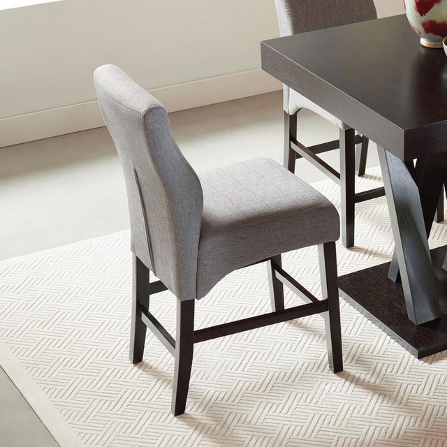 Coaster® Mulberry 2-Piece Grey/Cappuccino Upholstered Counter Stools-3