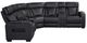 Homelegance® Fairway 3-Piece Black Power Reclining Sectional-2