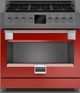 Fulgor® Milano 30" Glossy Red Pro Range Door Kit-1