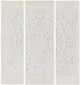 Olliix by Madison Park White Set of 3 White Mandala 3D Embellished Canvas Set-0