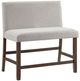Elements International Seneca Brown/Gray Upholstered Counter Bench-0