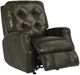 Flexsteel® Customizable Devon Leather Power Recliner with Nailhead Trim-1