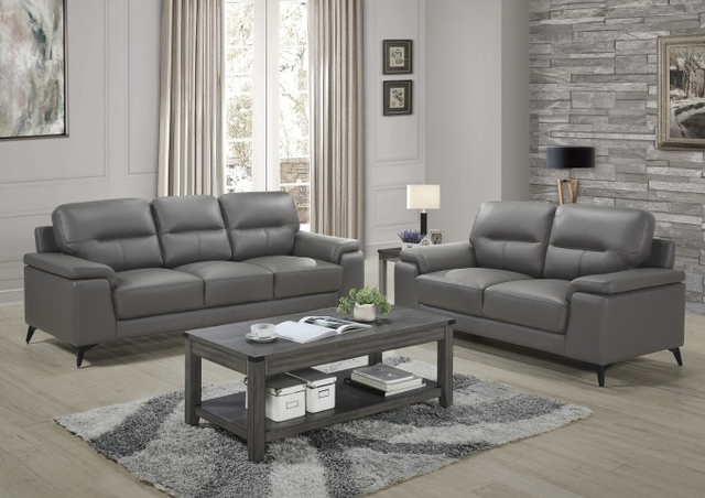 Mazin Furniture Mischa Dark Gray Loveseat-3