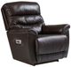 La-Z-Boy® Joshua Chestnut Leather Power Rocking Recliner with Headrest and Lumbar-0