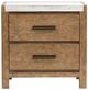 Magnussen Home® Plum Creek Sierra Brown Nightstand with Marble Top-2