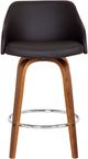 Armen Living Alec Brown/Walnut Bar Stool-3