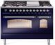 Ilve® Nostalgie II Series 48" Midnight Blue Pro Style Dual Fuel Range-0