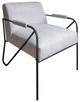 International Furniture Direct Lotus Beige/Matte Black Accent Chair-0