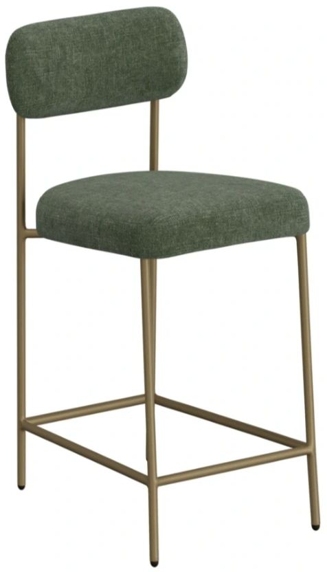 International Furniture Direct Seating Gold/Olive 43" Bar Stool-0