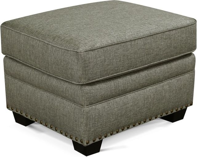 England Furniture Customizable Brett Ottoman with Nailhead Trim-0