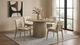 Coaster® Hamlyn 5-Piece Cream/Natural Oak Round Dining Table Set-1
