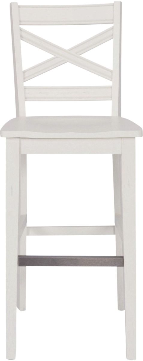 homestyles® Seaside Lodge White Bar Stool-1