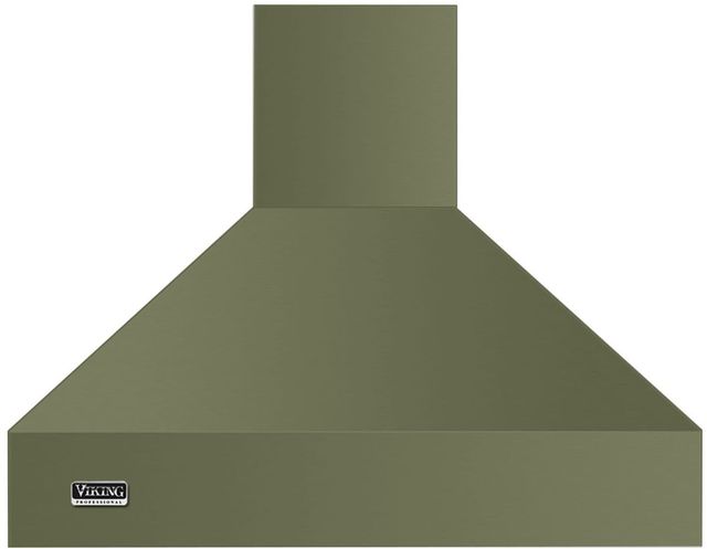 Viking® 5 Series 36" Cypress Green Professional Chimney Wall Mounted Range Hood-0