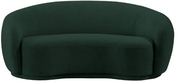 Meridian Furniture Hyde Green Boucle Fabric Loveseat-1