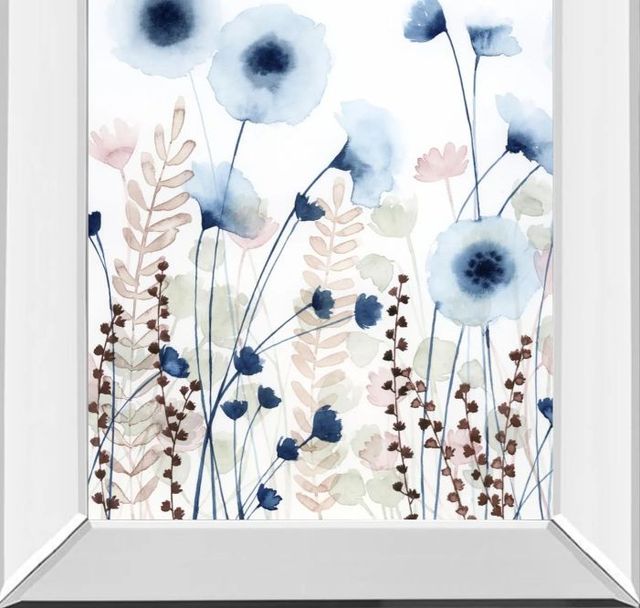 Classy Art Sweet Flower Field II by Grace Popp Mirror Framed Wall Art-1