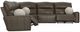 Catnapper Tramonti 5-Piece Chocolate Power Reclining Curved Sectional-4