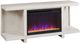 aspenhome® Latitude Brushed White 55" Open Fireplace Console-0