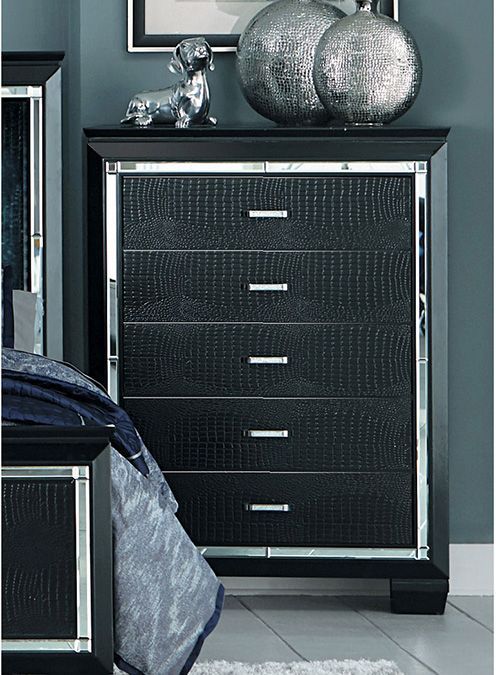 Mazin Furniture Allura Black Chest-3