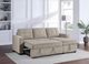 Steve Silver Co. Noah Tan Sleeper Chaise Sofa-0