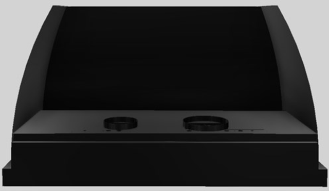 Vent-A-Hood® Designer Series 54" Black Wall Mounted Range Hood-2