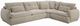 ACME Furniture Jonina 3-Piece Beige Chenille Sectional-0