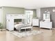 Homelegance Rowan & Rue White Twin/Full Loft Bunk Bed with Hidden Desk and Storage-4