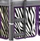 Donco Kids Louver Zebra/Antique Gray Youth Twin Loft Bed with Tent Kit-2