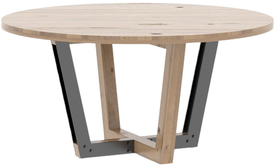 Canadel Customizable Loft Base PY Round Dining Table