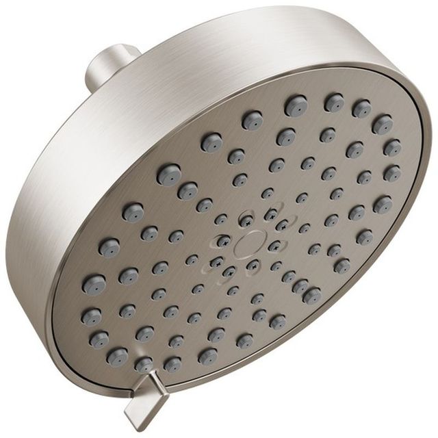 Delta Modern Spotshield Brushed Nickel 4-Setting Shower Head-0
