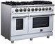 FORNO® Massimo Series Alta Qualita 48" White Pro Style Gas Range-2