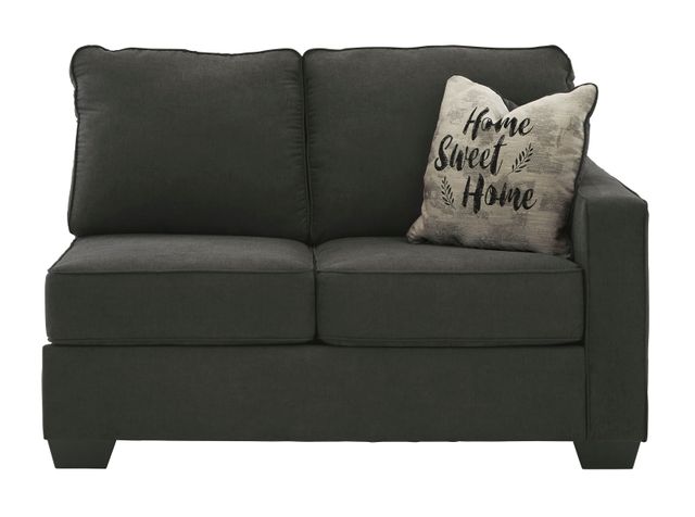 Signature Design by Ashley® Lucina 3-Piece Charcoal Left-Arm Facing Sectional-4