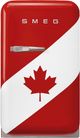 Smeg 50's Style 16'' 1.3 Cu. Ft. Canadian Flag Compact Refrigerator-0