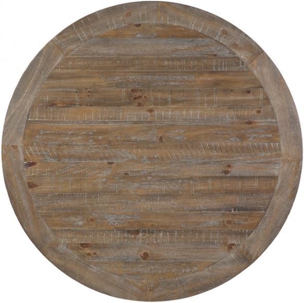 Winners Only® Augusta Rustic Brown Round Dining Table-3
