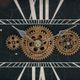 A & B Home Black/Gold Decorative Gear Table Clock-2