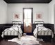 Four Hands Casey Sandblasted Vintage Black Youth Twin Metal Rod Bed-1