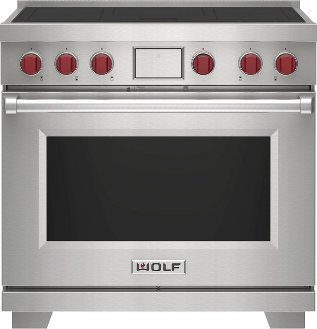 Wolf® 36" Stainless Steel Pro Style Induction Range