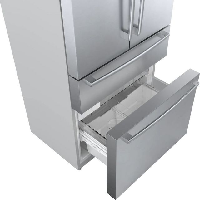Bosch® 800 Series 36 in. 20.5 Cu. Ft. Stainless Steel Counter Depth French Door Refrigerator-6