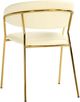 TOV Furniture Padma Set of 2 Cream Vegan Leather Chairs-1