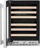 Kitchenaid® 24" PrintShield™ Stainless Built-In Wine Cooler with Full-Extension Wood-Front Racks-1