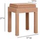 TOV Furniture Kora Terracotta Accent Stool-2