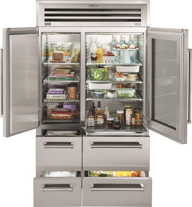 Sub-Zero® PRO 48 in. 30.4 Cu. Ft. Stainless Frame Side-by-Side Refrigerator-2